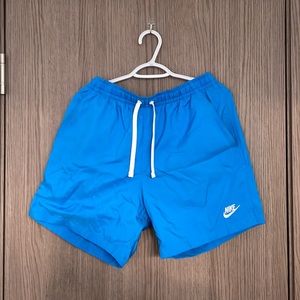 RARE Nike Flow Woven Shorts Blue